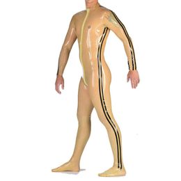 Rubber Club Latex Catsuit Gummi Cosplay Transparent Fetish Sports Bodysuit 0,4mm