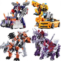 Transformation toys Robots Dinosaur Convertible Toy PVC Anime Deformable Robot Car Action Character Series Childrens Toy Adult Birthday Gift WX