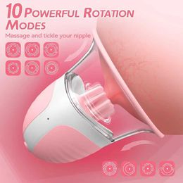 Breastpumps Female breast strong suction cup rotary massage machine female Mamelon adult sex toy Q240514