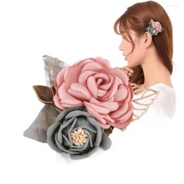 Brooches Sweet Fashion Cloth Gift Alloy Kids Korean Style Barrettes Women Brooch Clothes Collar Pin Flower BB Clip