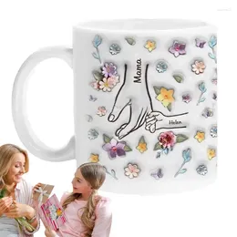 Mugs Floral Coffee Mug Celebrate Mother's Day Ceramic Drinking Beverage Container To Express Love For Chocolate