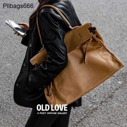 Tote Bag 50cm Large Handbags Capacity Shoulder for Womens 2024 New Business Trip Airport 50 Soft Leather Casual Portable Travel