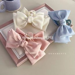 Two Sided Large Bowknot Clamp Simple Fashion Hair Claw Clip Princess Elegant Women Girl for Hair Accessorie