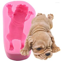 Baking Moulds 3D Shar Pei Dog Silicone Mould DIY Party Chocolate Making Sugarcraft Fondant Cake Decorating Tools Handmade Soap Mould