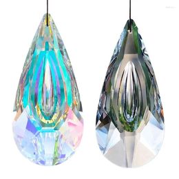 Garden Decorations Sun Catchers AB-Color Crystal Wall Hang With Rope Multifaceted Prism Phase Decor Clear Ball Rainbow Pendants