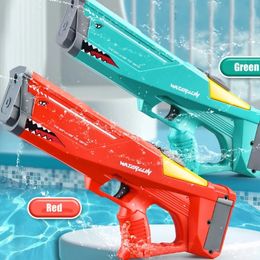 Large Capacity Water Guns Shark Adult Automatic Electric Gun Children Outdoor Beach Games Pool Summer High Pressure Toys 240509