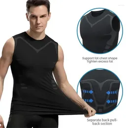 Men's Body Shapers Sport Tank Tops Tanktops Sleeveless Shirts Running Gym Clothing Men Workout Fitness Slim Compression Ropa Hombre