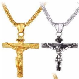 Lockets Vintage Cross Pendant Necklace Collar Chain Neckchain Drop Delivery Dhhos