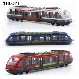 Diecast Model Cars Simulated alloy metal high-speed railway die-casting train toy model educational toy boys and childrens train alloy model car toy gifts WX