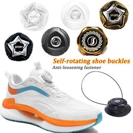 Shoe Parts 1pair Automatic Laces Sneakers Metal Wire Swivel Buckle Shoelaces Quick Lock No Tie Kids/Adult Sport Shoestrings