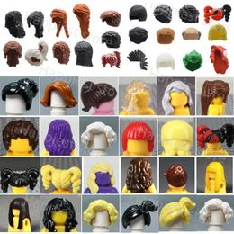 Other Toys MOC character hair piece human body parts building block character hair style head girl boy city character accessories brick toy S245163 S245163