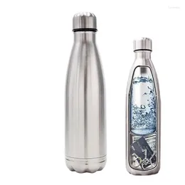 Storage Bottles Stainless Steel Water Bottle Portable Travel Leakproof Drop Resistant Camping Mug Hiking Kettle Coffee Beer