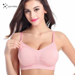 GY2G Maternity Intimates Nursing bras for boneless pregnant women to prevent sagging breathable latex feeding breastfeeding d240517