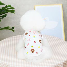 Dog Apparel Vest Clothes Spring Summer Animal Pets Outfits Cooling For Small Dogs Pet T Shirt Soft Puppy Shirts