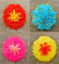 Craft Umbrella Gauze Iron Rod Metal Frame Dance Prop Large Small Handmade Colourful Flower Umbrellas Direct Deal 28sz2 V9502261