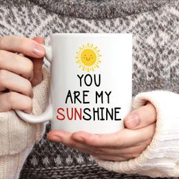 Mugs 11oz Interesting And Patterns You Are My Sunshine Happy Birthday Coffee Mug For Girlfriend Boyfriend Novelty