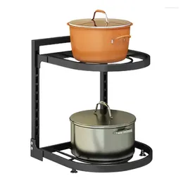Kitchen Storage Pot Rack Multi-Tier Standing Shelf For And Pan Organization Space-Saving Cookware Pots Pans Baking