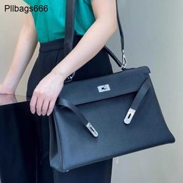 Tote Bag 40cm Large Handbags Handheld Shoulder for Office Business Travel and Mens Unisex Imported Togo Calfskin Womens