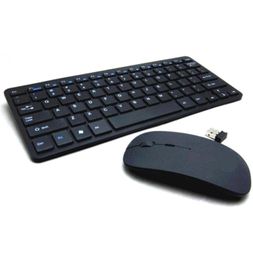 24G Wireless Keyboard And Mouse Kit Keypad UltraSlim For PC Laptop Computer Accessories Black Keyboards W289007168