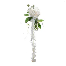 Decorative Flowers Wedding Aisle Decorations Pography Props Romantic PEW For Chair Anniversary Birthday Reception Holiday Banquet