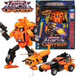 Transformation toys Robots Inventory Transformer Legacy United G1 Triple Transformer Sandstorm Action Diagram Model Toy Collection Hobbies Gifts WX