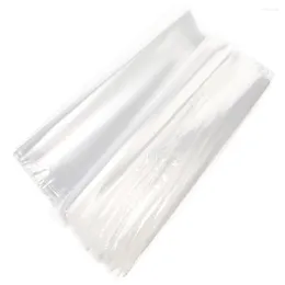 Storage Bags 200 Pcs Heat Shrink Film Bag Bottle Wrap Dvd Cookies Pof Transparent