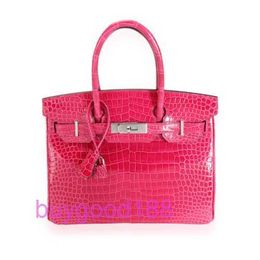 AA Briddkin Top Luxury Designer Totes Bag Stylish Trend Shoulder Bag Rose Shiny 30 Womens Handbag