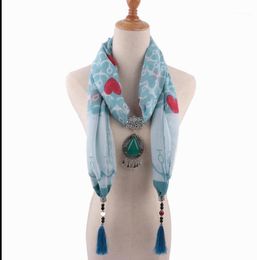 Scarves Necklace Scarf Bohemia Necklaces For Women Cotton Jewellery Wrap Female Accessories13845388