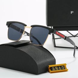 Designer occhiali da sole classici occhiali da sole retrò maschile lenti quadrate senza scatola
