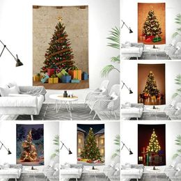 Tapestries Christmas Tree Tapestry Holiday Party Decoration Wall Hanging Year Home Living Room Bedroom Dormitory