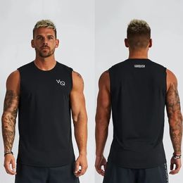 Mens round neck Glacotton Tshirt jogging gym running bodybuilding basketball training summer 240515