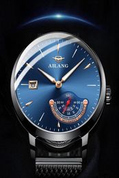 Wristwatches AILANG Gentleman Watch Expensive Mechanical Man Minimalist Style Stainless Steel Automatic Clock Diver Watches Men7574997