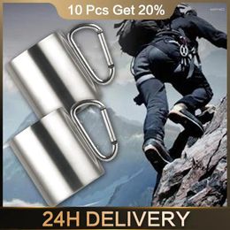 Mugs Portable Cup Easy To Clean Versatile Stainless Steel Camping Mug With Handle Travel Hiking On-trend Durable