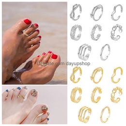 Toe Rings Open Foot For Women Girl Beach Vacation Womens Summer Accessories Drop Delivery Otaxu