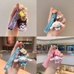 Anime -Figuren Keychain Kuromi meine Melodie Action Figural Model PVC Key Ring Cinnamoroll Figurine Geburtstagsgeschenke 104