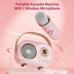 C20 PLUS Mini Wireless Bluetooth Compatible Audio Home Singing Karaoke Microphone Ser Stereo Home KTV Set Handsfree Calling 240510