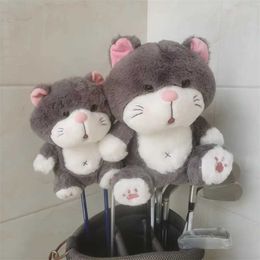 Other Golf Products Plush Cat Golf Wooden Top Golf Driver Amusement Park Forest Top Cute Men and WomenL2405
