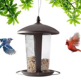 Other Bird Supplies Pet Feeder Outdoor Hanging Food Dispenser Multiple Holes Squirrel Proof Automatic Parrots Birds