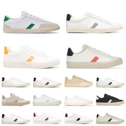 Designer casual shoes French Brazil Green Low-carbon vejasneakers Organic Cotton Flats Platform Sneakers Womens Men Classic White Shoes
