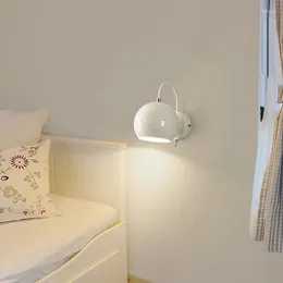 Wall Lamp Nordic Modern Bedroom Light Rotatable Living Room Corridor Study Bedside Home Decoration LED Lighting Fixtures