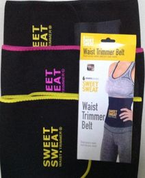 3 Colours 3 Sizes Sweet Sweat Premium Waist Trimmer Unisex Belt Slimmer Exercise Waist Wrap opp bag5360072