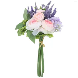 Decorative Flowers Artificial Bouquet Fake Floral Ornament Vases Wedding Decorationsation Decorationsations