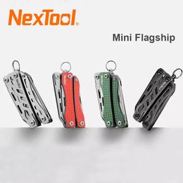 NexTool Mini Flagship EDC Keychain Multitool 10 in 1 Pocket Knife Multi Tool with Folding Pliers Scissors Bottle Opener 240514