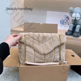 YS plush ysllbag Woollen designer loulou velet bag bag puffer new chain crossbody bags for women suede winter shoulder handbag flap letter luxurys