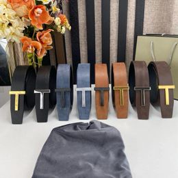 Belts 2024 3.8cm Men's Belt High Quality Designer Men Fashion Letter Luxury Famous Leather Jeans Cowskin Waist Strap