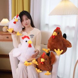 New 30cm/40cm Simulation Plush Toys Stuffed Soft Chicken Dolls Animal Poultry Pillow Funny Home Cushion Decor Birthday Gift