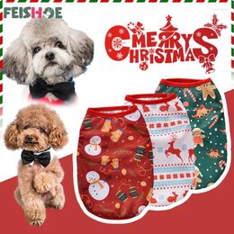 Dog Apparel Christmas Pet Clothes Puppy Outfit Soft Hoodies Cute Sweatshirt Cartoon Coats Accessories