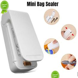Bag Clips New Mini Heat Packaging Sealer Portable Plastic Clip Sealing Hine Food Storage Seal Snack Kitchen Gadgets Drop Delivery Home Dhhro