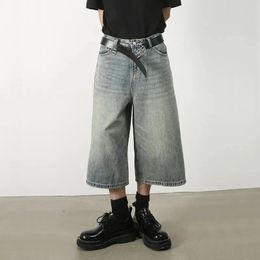 Deeptown vintage sciolte jorts jeans y2k streetwear oversize pantaloncini di denim pantaloni coreani gruggy grunge pantalone estate neutro 240430