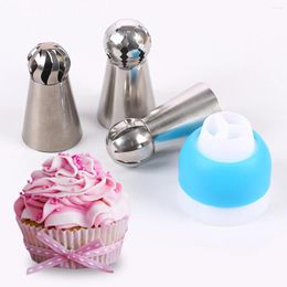 Baking Tools 4pcs Russian Ball Mouth Set For Cake Cream Pattern Decoration Flower Squeecher